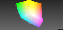 Color space coverage Adobe RGB 1998 (87,77 %)