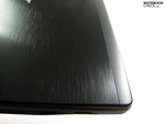 ...with a brushed surface. ...with a brushed surface