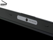 Due to the built-in web cam video conferences are possible without problems.