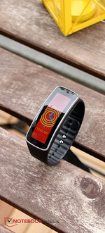 Can be used as a wrist watch: the Gear Fit.