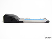 Typical ExpressCard size with an additional power socket Typical ExpressCard size with an additional power socket