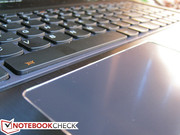 The chrome lining adds a nice "first-class" touch to the redesigned touchpad