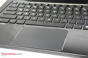 The touchpad has integrated buttons, but is precise and reliable.