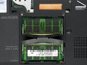 The Vaio VGN-SZ71WN/C supports up to 4 GB RAM. Both memory slots were occupied whereas a total of 2 GB RAM was available in the reviewed notebook.