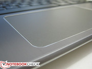 Chrome-lined touchpad
