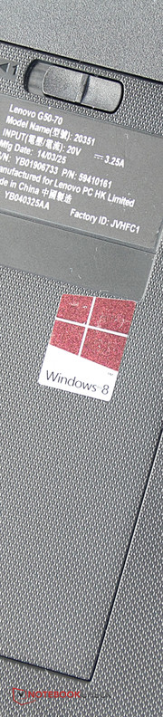 The Windows 8 laptop is powered by an A6-6310 with four CPU cores.