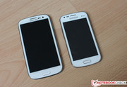 Size comparison with Samsung's Galaxy S3 -