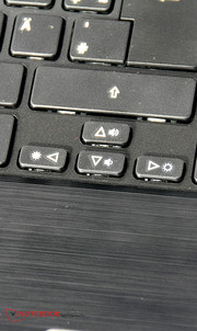 The arrow keys are a bit on the small side.
