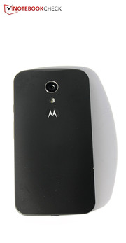 There is still a depressed Motorola logo at the back.