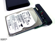 You can choose whether to use a conventional hard drive or an SSD.