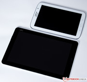 The 10.1 inch tablet compared to...