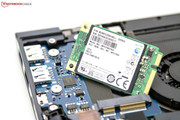 Small and swift: Samsung's mSATA SSD with a capacity of 256 GBs.