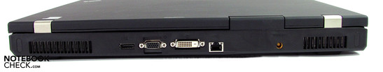 Rear: Displayport, VGA, DVI, LAN, power supply Rear: Displayport, VGA, DVI, LAN, power supply