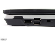 The three USB ports on the right hand side, are positioned very close to each other which can lead to peripherals obstructing each other The three USB ports on the right hand side, are positioned very close to each other which can lead to peripherals obstructing each other