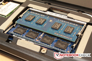 Both RAM slots are occupied. Both RAM slots are occupied.