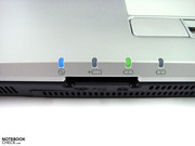 The LED status lights are subtle and unobtrusive The LED status lights are subtle and unobtrusive