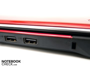 ...2 USB ports, Kensington lock slot, and RJ-45 ...2 USB ports, Kensington lock slot, and RJ-45