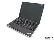The slim Lenovo ThinkPad Edge 13 (NUE2UGE) from the front,...