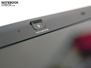 The integrated webcam with a resolution of 640 x 480 Pixel The integrated webcam with a resolution of 640 x 480 Pixel