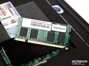 The netbook has 2GB of DDR2-800 RAM by Transcend to ensure good performance.