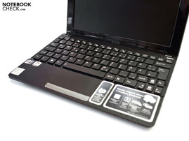 Chiclet keyboard with small shift key Chiclet keyboard with small shift key