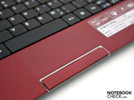 Simple and functional: the touchpad Simple and functional: the touchpad