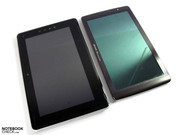 ... and offers slightly slimmer dimensions than Toshiba's Folio 100