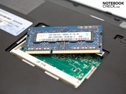 The DDR3 10600S RAM can be upgraded to 2 GBs.