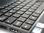 The chiclet keyboard bids a nice typing feel and ... The chiclet keyboard bids a nice typing feel and ...