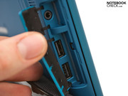 The only ports: headphone jack, 2x USB 2.0. The only ports: headphone jack, 2x USB 2.0.