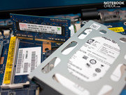 Changing out the hard drive is made difficult by its irregular size (7mm). Changing out the hard drive is made difficult by its irregular size (7mm).