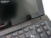 An ambient light sensor adjusts the display brightness. An ambient light sensor adjusts the display brightness.