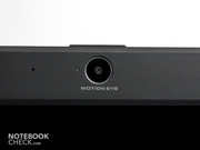 Close-up of the Motion Eye webcam.