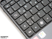 The chiclet keyboard makes a good impression due to The chiclet keyboard makes a good impression due to