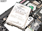 A 250 GB hard disk memory are installed ex-factory.