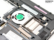 The system's heart is found directly beside the fan. The system's heart is found directly beside the fan.