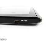 The Micro-HDMI port requires a special cable. The Micro-HDMI port requires a special cable.