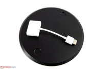 HDMI-to-DVI adapter comes included.