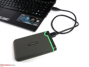 External USB 3.0 devices will not find any additional USB 2.0 port for power on the right side.