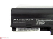 The battery has a large capacity and can provide long run times.