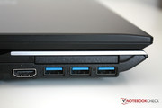 Three USB 3.0 ports are on the left side.