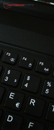 "Fn+F4" activates or deactivates the touchpad. An automated recognition of a mouse is also possible.