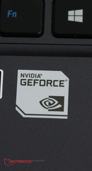 The GeForce graphics card...
