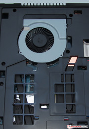 The fan can only be cleaned to some extent.