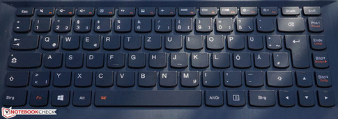 The Ideapad 500s-14ISK a keyboard with comfortable typing experience...