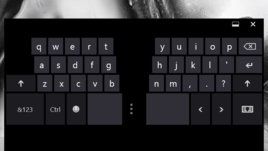 Virtual keyboard - split layout