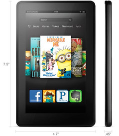 Kindle Fire tablet dimensions