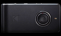 Photo-centric Kodak Ektra Android smartphone with faux leather look