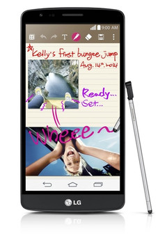 LG G3 Stylus phablet with quad-core processor and Android KitKat