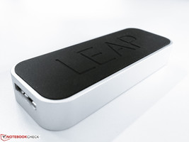 Leap Motion is about the size of an MP3 player.